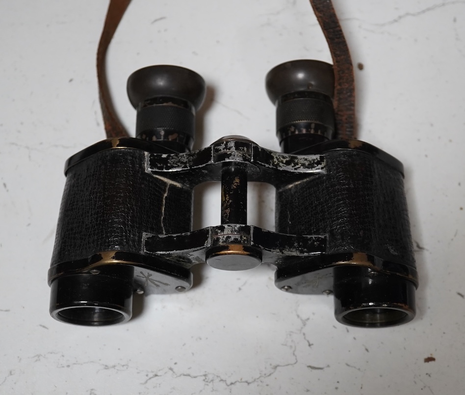 A pair of Taiga binoculars, various cameras etc. Condition - appears fair